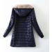 Hanxiulin Oversized Plush Jacket for Women | Warm Lined Fleece Winter Coat with Hood - Cuddly Comfort in Marine XL - Buy Online on GoSupps.com