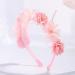 IYOU Princess Headband Pink Flower Headpiece Cute Baby Bridal Wedding Hair Accessories for Girls - Buy Online on GoSupps.com