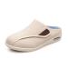 Swollen Feet Diabetic Edema Boots Slippers Men Wide Easy Adjustable Orthopedic Diabetic Slippers Big Open Opening Old People Shoes for Plantar Fasciitis Shoe (Color : Beige Size : 12)
