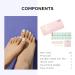 Shop Nailog Semi Cured Gel Nail Strips - Glossy Summer Breeze Toenail Polish Wraps (32 Pcs) - Perfect for At-Home Pedicures - Buy Online on GoSupps.com