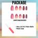 Buy IMSOHOT Medium Press on Nails - French Coffin Style Purple Glitter Full Cover Ballerina Acrylic Nails (24pcs) | Glossy & Easy to Apply for Women - International Shipping Available - Buy Online on GoSupps.com