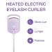 Heated Eyelash Curler with Eyebrow Brush and Comb - Quick Natural Curling - False Eyelash Applicator Tool included - New Purple - Buy Online on GoSupps.com