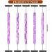 Double Sided Brush Nail Liner Brush - 5 Pieces Nail Liner Brush Dotting Pen | Double Sided Nail Dotting Drawing Tool Multifunctional Nail Brushes Nail Liner Brush Dotting Pen purple - Buy Online on GoSupps.com
