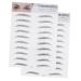 Housoutil 2pcs 3d Eyebrow Stickers Realistic Eyebrow -like Imitation Eyebrow Template 6d Eyebrow Trimming