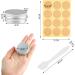 20 Pcs 15ml Aluminum Empty Cream Boxes - Travel-Friendly Round Tin Can with Screw-Top Lid for Lip Balm & Cosmetics - Includes Sticker & Mini Spatula - Buy Online on GoSupps.com