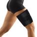 supregear Thigh Wraps Support, Adjustable Compression Neoprene Thigh Sleeve Hamstring Quad Wrap Breathable Non-Slip Upper Leg Brace Leg Slimmer for Women Men Pulled Groin Muscle, Quadriceps, Black, XL Black XL