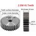 VNEDRJK CHENZHANMAOYI 2.5m Tail Wheel Rack Gear - 41 Teeth Mod 2.5 Right Pinion | High-Quality 45 Steel - Buy Online on GoSupps.com