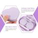 Buy Gleavi Glasses: 3 Sets Contact Lens Container with Mirror - Travel-Friendly Compact Violet Storage Box - Buy Online on GoSupps.com