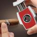 Cigar Cutter Accessories Cigar Portable V-Shaped Cigar Cigar Scissors Stainless Steel Carbon Fiber V-Shaped Blade Red - Buy Online on GoSupps.com