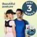 Ultimate Posture Corrector Comfortable Back & Shoulder Brace for Men & Women | Discreet Design for Improved Posture & Neck Support - Breathable Black - Buy Online on GoSupps.com