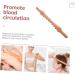 Gua Sha Massage Stick | Manual Leg Roll Muscle Roller | Wooden Acupuncture Tool for Body & Neck | Multi-Function Fitness Roller - Buy Online on GoSupps.com