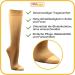 Buy Extra Fine Open Toe Calf Stockings KKL II - Size 1 Plus Short - Skin Color | International Shipping Available - Buy Online on GoSupps.com