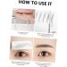 Outanaya Authentic Eyebrows 5pcs Eyebrow Stickers Shaping Brow Shaper Eyebrow Stencils Semi-permanent Transfer Stickers 6d 21x15cm Brown - Buy Online on GoSupps.com