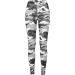 Urban classics women leggings ladies camo yoga fitness pants long streetwear & sports pants in camouflage optics in many colors sizes XS- 5xl M multi-colored (snow camo 787)