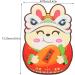 NOLITOY 24pcs 2023 Red Envelope Bunny Pattern Paper Red Packets 2023 New Year Red Envelopes Rabbit Red Envelopes 2023 Money Bag Wedding Favors Cartoon Red Envelope Child Gift Card Colorful Assorted Color 1 12.5X8.7cm - Buy Online on GoSupps.com