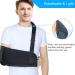 HKJD Arm Sling Shoulder with Back Belt - Lightweight Shoulder Immobilizer for Men & Women - Arm Support Brace Strap for Broken/fractured Elbow (Black, Large) - Buy Online on GoSupps.com