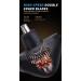 Rechargeable Ear and Nose Hair Trimmer for Men & Women - Powerful Motor Double-Edged Blades | Smooth Cuts - Black - Buy Online on GoSupps.com