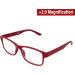 Buy Global Vision Reading Glasses +2.0 Magnification - Red Frame with Clear Lens & Polarized Clip-On Shades | International Shipping Available - Buy Online on GoSupps.com