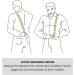 HISDERN Men's Wide Suspenders Set - Adjustable Elastic Bow Tie & Pocket Square | Stylish Blue Designs | International Shipping - Buy Online on GoSupps.com