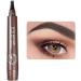  Tyinerc Eyebrow Pencil | Natural Hair Effect Waterproof Cosmetics - Eyebrow Pen with 4-Fork Tip | Everyday Travel Gift for Women and Girls - Buy Online on GoSupps.com