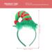 Lurrose 2pcs Christmas Headband Set - Santa Hat & Striped Clown Hair Hoops | Festive Party Favor Gifts (Mixed Colors) - Buy Online on GoSupps.com