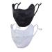 Ligart Cooling Breathble Lace Face Mask Sun Protection Sports Face Mask for Women Black+gray