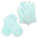 POPETPOP POPETPOP Warm Women's 2 Pairs of Moisturizing Gel Socks Hand and Foot Care Set
