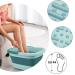 Foldable Foot Bath with Massage Nubs - Green Foot Tub for Relaxation & Fatigue Relief | International Shipping - Buy Online on GoSupps.com