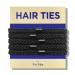 HAVHAF Braided Mens Hair Ties For Men 5 pcs(XL  Black) - For Buns Curly Thick Dense Hair Elastic Hair Ties For Guys | No damage Crease Breakage Man Bun Hair Tie Men with Long Hair | Perfect hairtie For Men