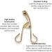 Professional Eyelash Curler - Gold | Enhance Your Eyes with a Perfect Curl | Shop Internationally - Buy Online on GoSupps.com