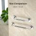 Brushed Nickel Shower Grab Bar w/Anti-Slip Knurled Grip 12 Inch Munzong Stainless Steel Bathroom Grab Bars Safety Bar Balanced Handrail Handicap Injury Elderly Senior Assist Support Shower Handle 12IN Brushed Nickel - Buy Online on GoSupps.com