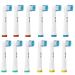 Pack of 12 replacement brush heads for Oral B Precision toothbrush head Compatible with Oral B Braun toothbrushes Electric attachments