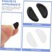 Lurrose Silicone Glasses Nose Pads - 60 Pairs of Universal Sunglass & Eyeglass Accessories - Black & White - Comfort & Secure Fit for All Frames - Buy Online on GoSupps.com