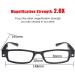 4 Pcs LED Reading Glasses for Men & Women - Lighted Magnifier Nighttime Readers Full Frame Eyewear Clear Vision - Unisex Fashion Glasses - Buy Online on GoSupps.com