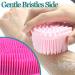 ABOLINE Silicone Body Scrubber 2 Pack - Exfoliating Shower Loofah Brush for Gentle Skin Massage & Exfoliation - Green & Pink - Buy Online on GoSupps.com