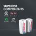 Tenergy Premium High Capacity NiMH Rechargeable Battery Combo Pack - 26 Pack: 8 AA 8 AAA 4 C 4 D 2 9V Batteries for Eco-Friendly Power - Buy Online on GoSupps.com