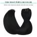 Doores Clip-In Extensions Real Hair - Low Black 60cm (24 inch) 120g - 7 Pieces Natural Straight Hair Extensions - Buy Online on GoSupps.com