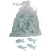  Florex Florex Pack of 50 mini sheep's milk soaps in the shape of mini fish in an organza bag for guests (forget-me-not) - Buy Online on GoSupps.com
