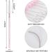 GCQQ 50pcs Pink Crystal Mascara Wands | Disposable Eyelash Brushes for Extensions & Brow Separate - Pink/White 50PCS - Buy Online on GoSupps.com
