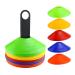 Faxco 50 Pcs Mark Disk, Soccer Cones with Holder for Training, Football, Sports, Field Cone Markers Outdoor Games Supplies(5 Colors)