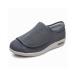 Yytcsjz Men's Diabetic Shoes Adjustable Walking Shoes Wide Shoes for Elderly Swollen Feet Non-Slip Air Cushion Bottom Fattening and Widening (Color : Dark Gray Size : 12.5)