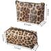 Reusable Leopard Print Makeup Bag Set | Water-Resistant Travel Cosmetic Bags - International Shipping - Buy Online on GoSupps.com