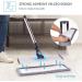 MANGOTIME Microfiber Floor Hardwood Mop with 4 Chenille & Microfiber Pads - Aluminum Plate Flat Mop for Laminate, Wood, Tile, Vinyl - Home Kitchen Cleaning - Buy Online on GoSupps.com