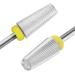Finibir Tungsten Carbide 5 in 1 Nail Drill Bits - 3/32'' Shank for Acrylic Nails - Professional Two Way Rotate Nail Drill - XF Silver - Buy Online on GoSupps.com