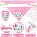 Dog Birthday Bandana Set with Hat and Squeaky Cake Toy - Perfect Party Supplies Gift for Small, Medium, Large Dogs - Pink Cream Cake Design - Buy Online on GoSupps.com