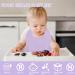 Silicone Toddler Feeding Set with Suction Plate, Bowl, Sippy Cup, Bib, and Spoon - Purple Y22 - Buy Online on GoSupps.com