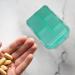Travel Pill Organizer Box - Foldable Personal Daily Pill Case with 10 Grids Travel Pill Holder for Vitaming Fish Oils Green - Buy Online on GoSupps.com