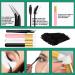 DIY Lash Extension Kit with 280 PCS 9-16mm 40D Lashes Clusters 200ml/6.7fl.oz Lash Cleanser Eyelash Shampoo Mini USB Portable Lash Fan Bond and Seal Remover Eyeliner Eyelid Cleaning Brush Black - Buy Online on GoSupps.com