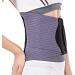 Breathable Lower Back Bandage for Pain Relief | Lumbar Support for Herniated Disc | Orthopedic Waist Trainer for Men & Women - Black XXXL - Buy Online on GoSupps.com