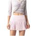 ToddlBy Sports Waisted Pleated Running High Skirts with Pockets Skorts Women's Plus Size Dress Nice Plus Size Dresses (Pink XL) Pink X-Large